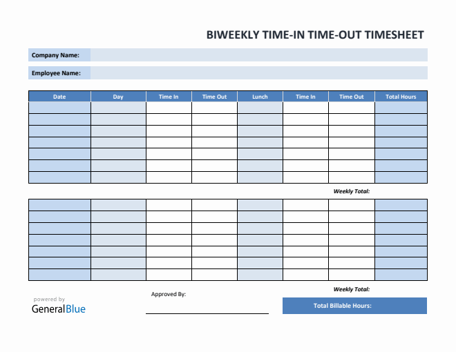 Timesheet Templates