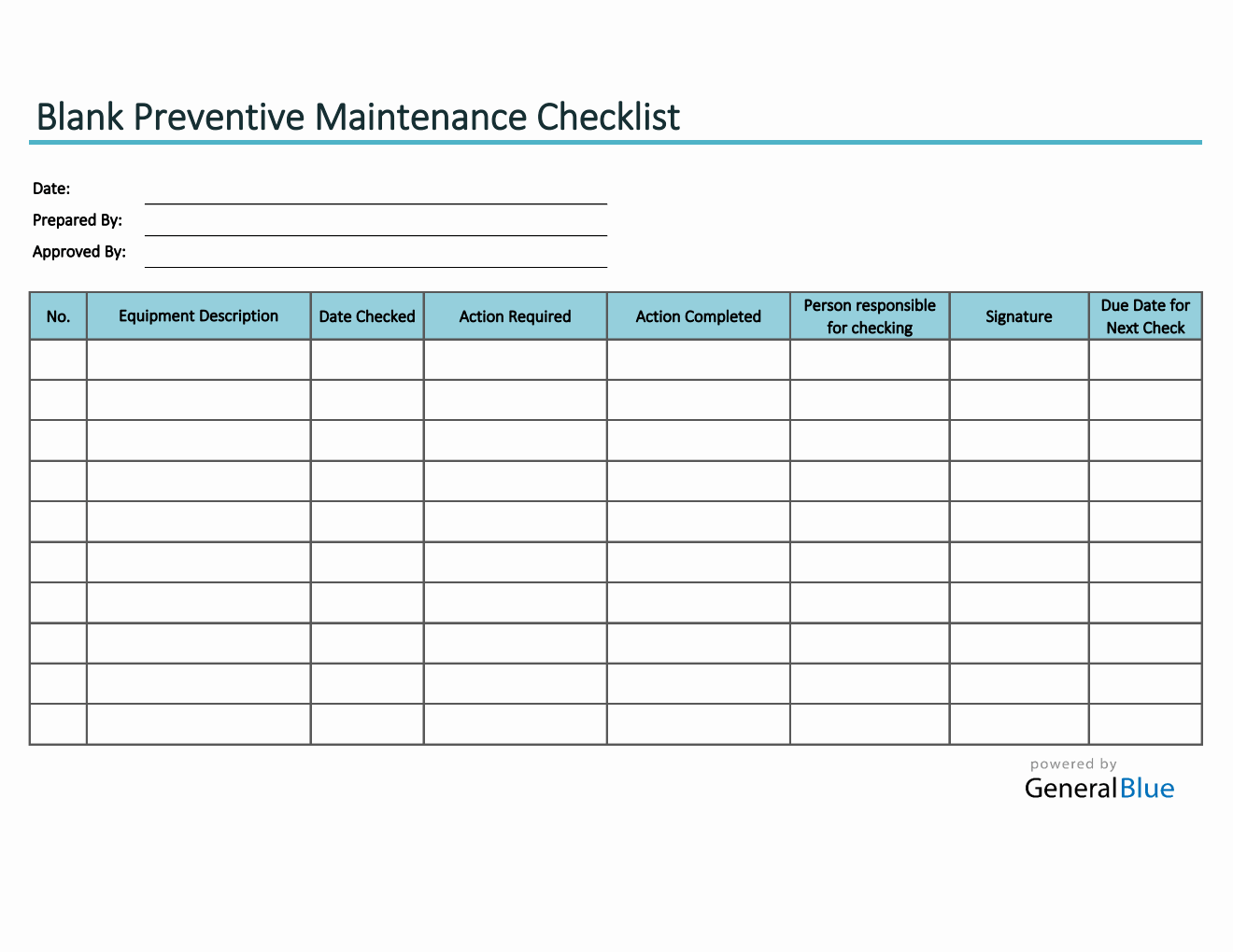 Checklist Templates In Excel 