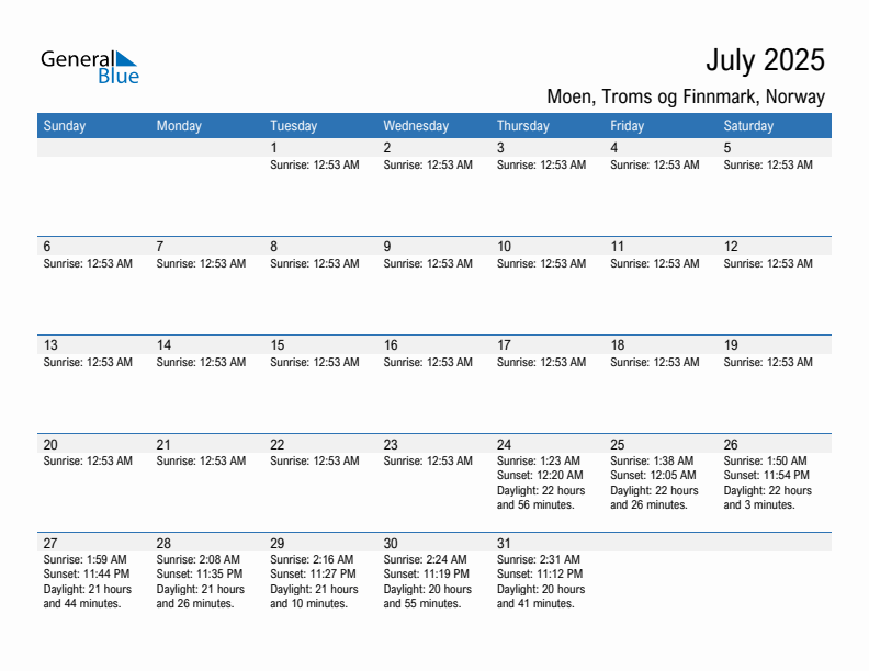 Moen July 2025 sunrise and sunset calendar in PDF, Excel, and Word