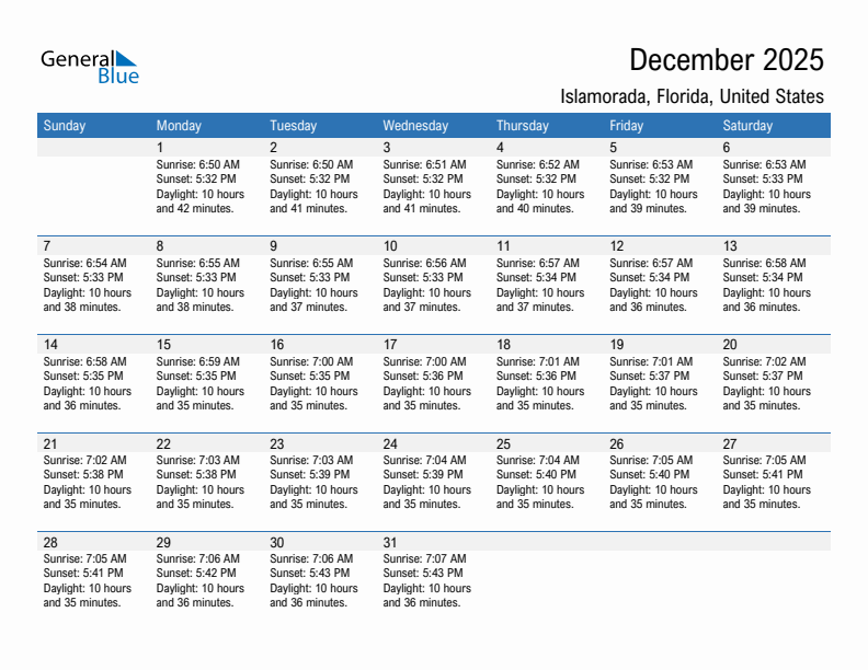 Islamorada December 2025 sunrise and sunset calendar in PDF, Excel, and Word