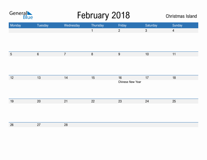 Fillable February 2018 Calendar