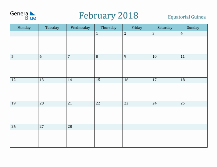 February 2018 Calendar with Holidays