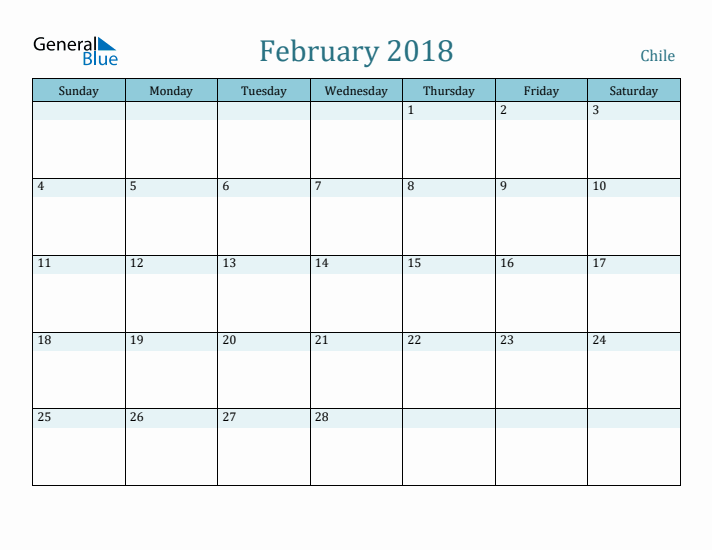 February 2018 Calendar with Holidays