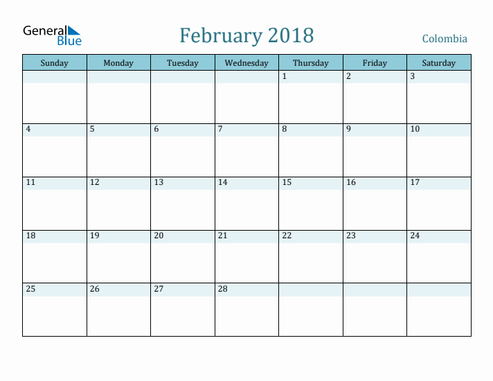 February 2018 Calendar with Holidays