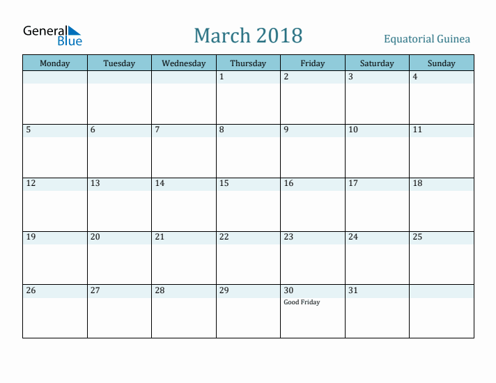 March 2018 Calendar with Holidays