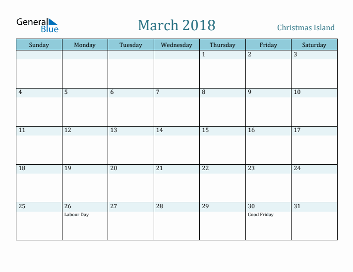 March 2018 Calendar with Holidays