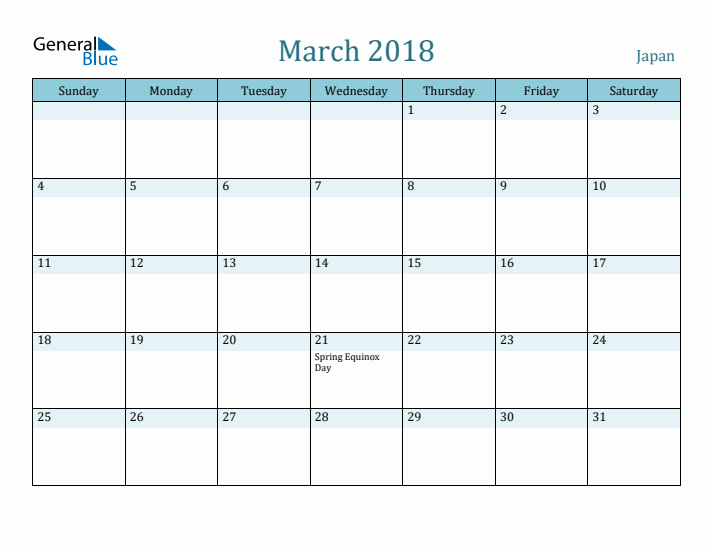 March 2018 Calendar with Holidays