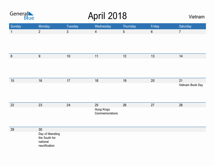 Fillable April 2018 Calendar