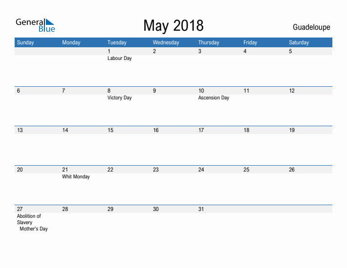 Fillable May 2018 Calendar