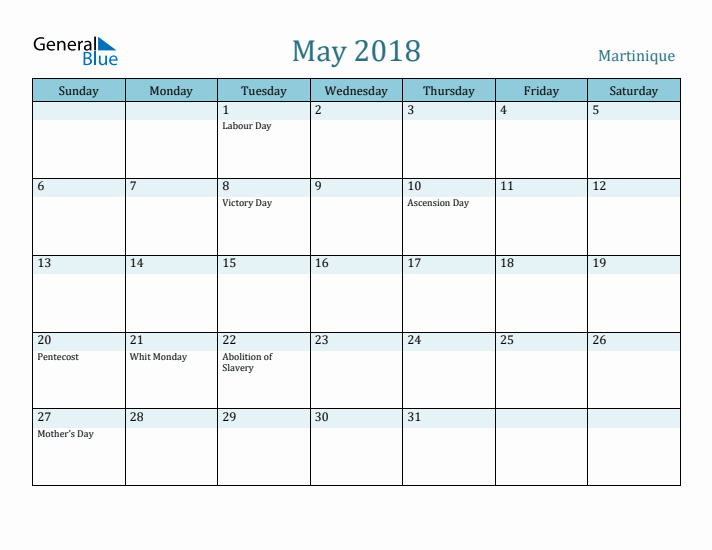 May 2018 Calendar with Holidays