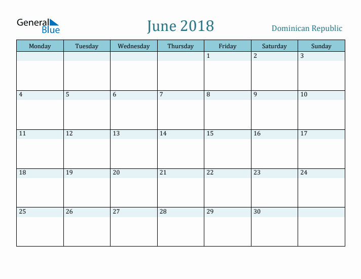 June 2018 Calendar with Holidays