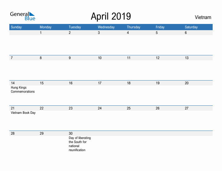 Fillable April 2019 Calendar