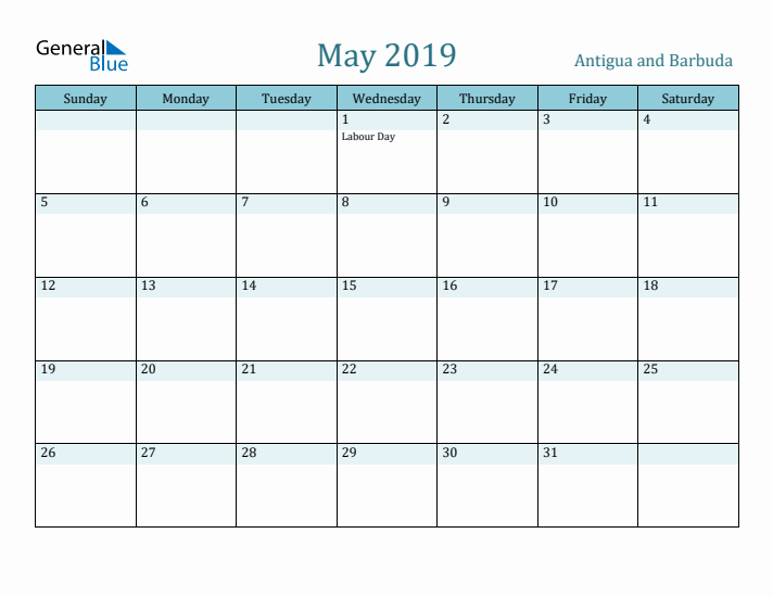 May 2019 Calendar with Holidays