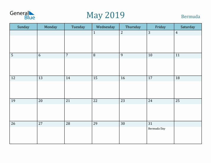 May 2019 Calendar with Holidays