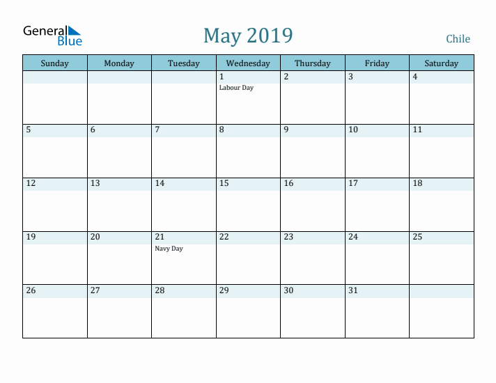 May 2019 Calendar with Holidays