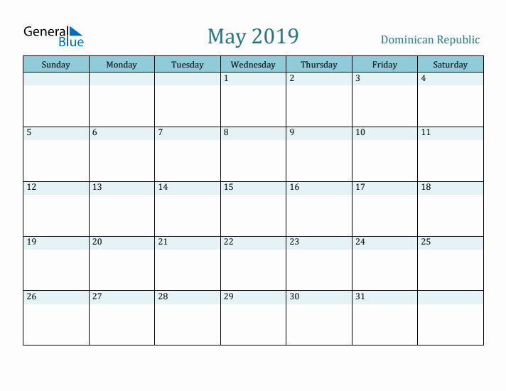 May 2019 Calendar with Holidays