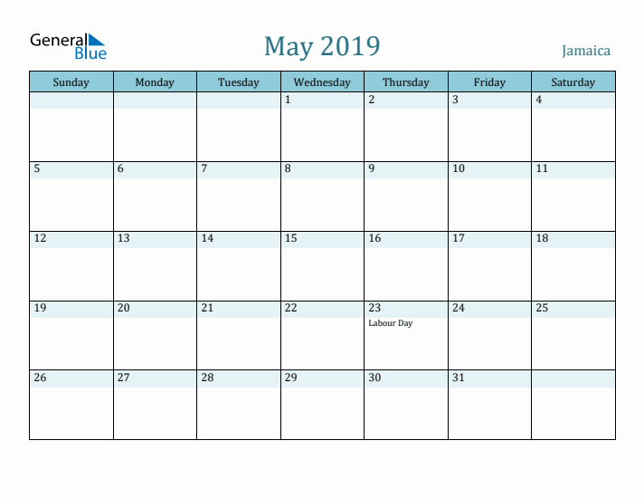 May 2019 Calendar with Holidays