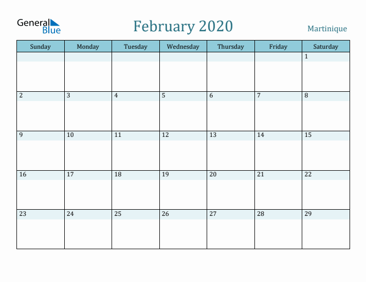 February 2020 Calendar with Holidays