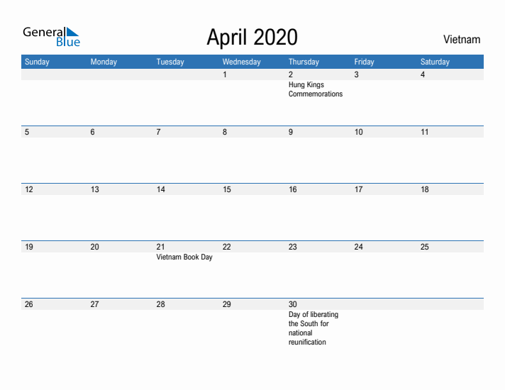 Fillable April 2020 Calendar