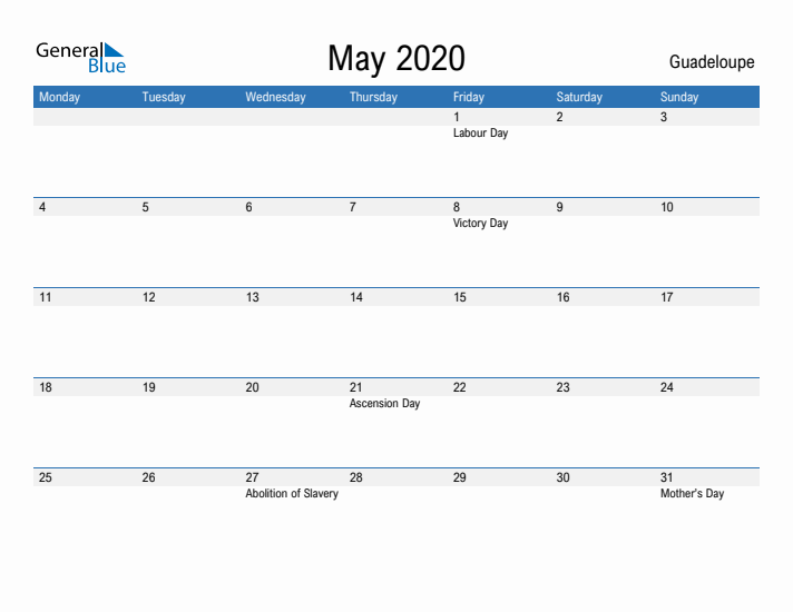 Fillable May 2020 Calendar