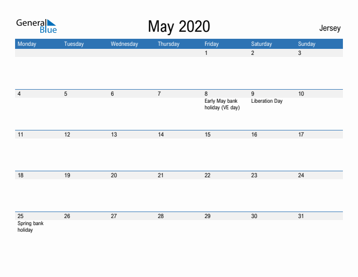 Fillable May 2020 Calendar