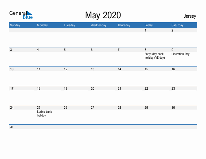 Fillable May 2020 Calendar