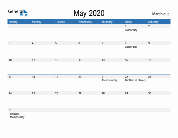 Fillable May 2020 Calendar