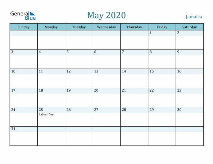 May 2020 Calendar with Holidays