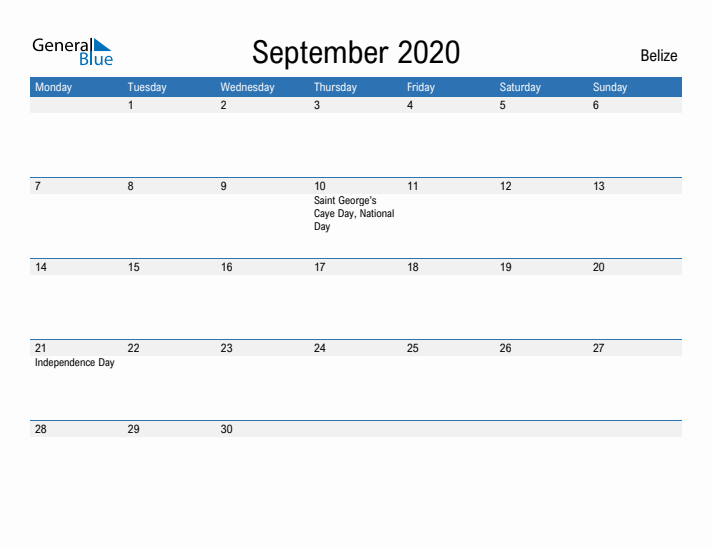 Fillable September 2020 Calendar