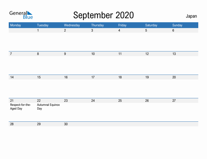 Fillable September 2020 Calendar