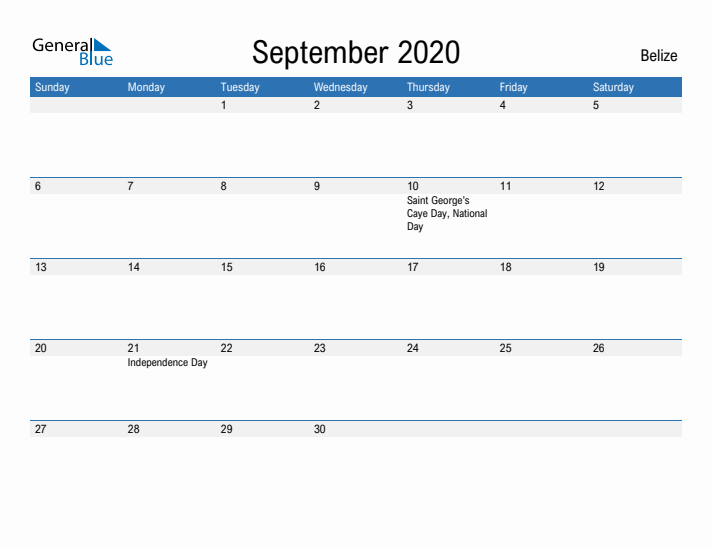 Fillable September 2020 Calendar