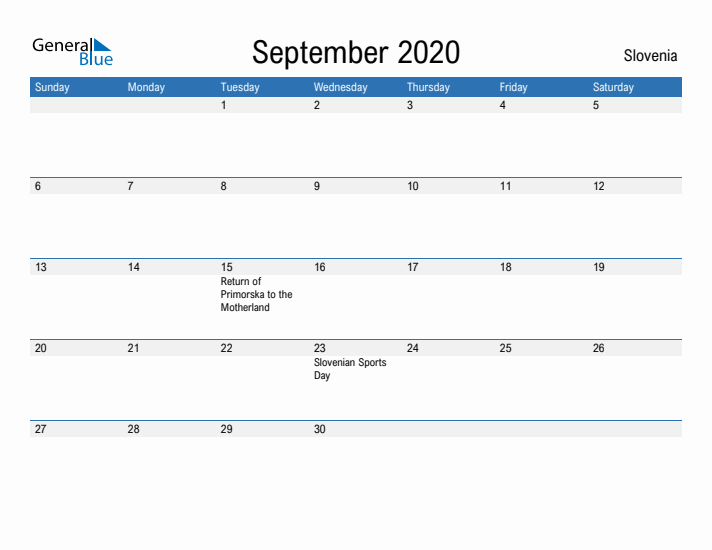 Fillable September 2020 Calendar