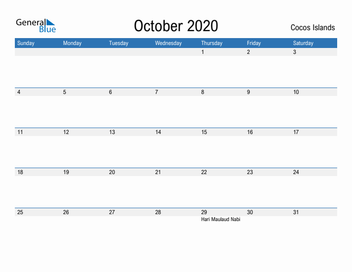 Fillable October 2020 Calendar