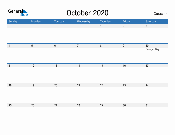 Fillable October 2020 Calendar