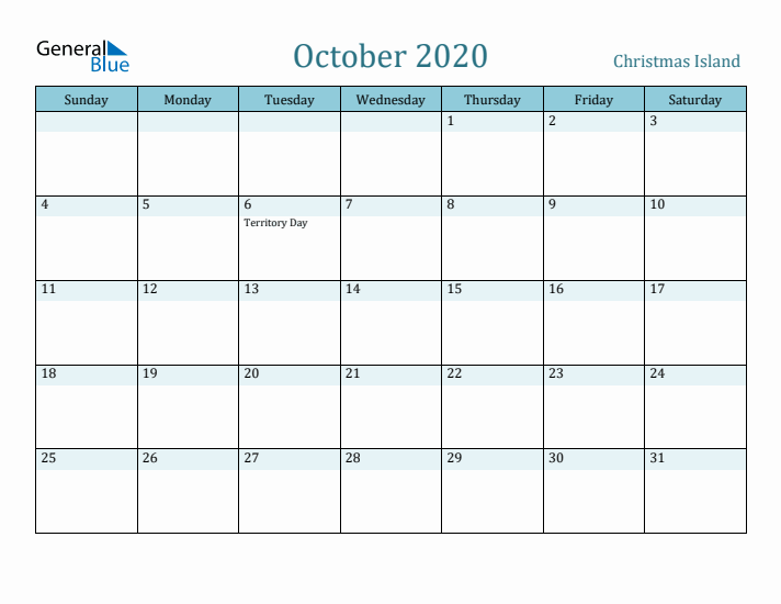 October 2020 Calendar with Holidays