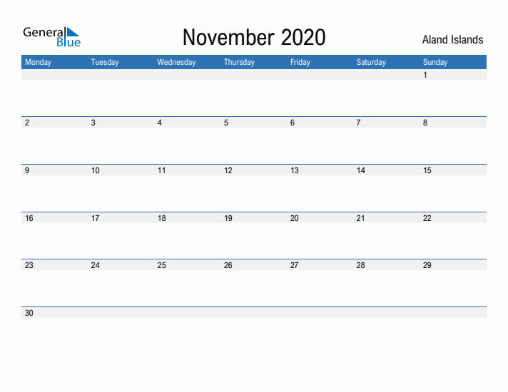 Fillable November 2020 Calendar