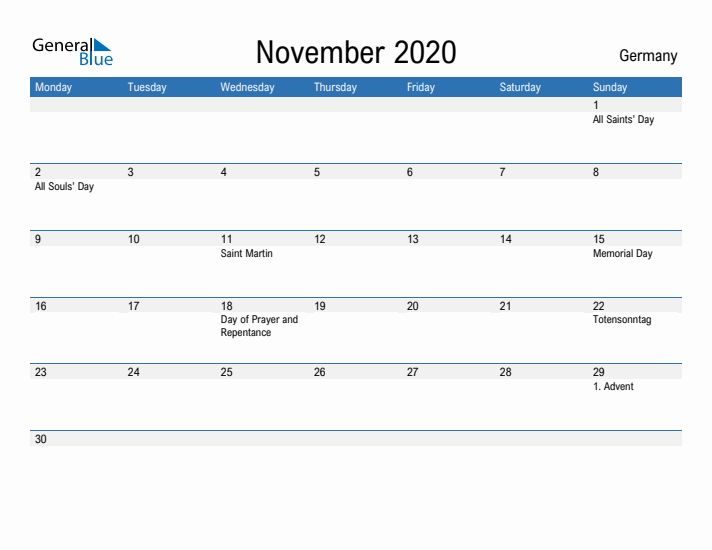 Fillable November 2020 Calendar