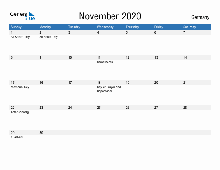 Fillable November 2020 Calendar