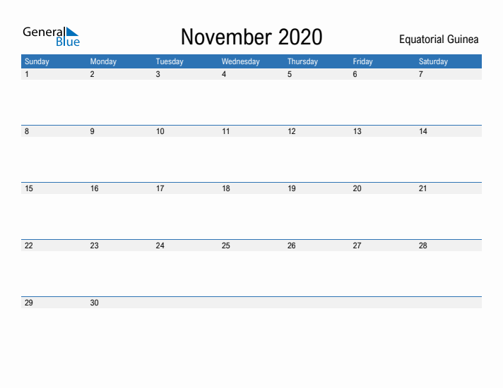 Fillable November 2020 Calendar