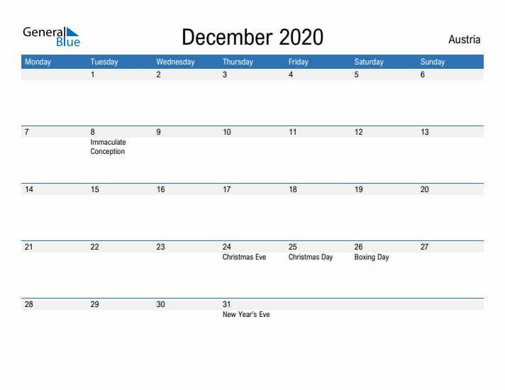 Fillable December 2020 Calendar