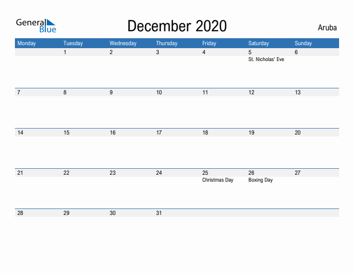 Fillable December 2020 Calendar