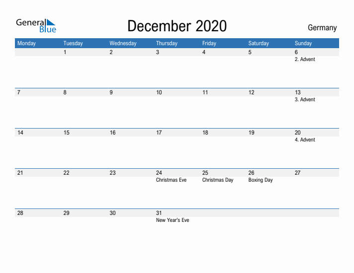 Fillable December 2020 Calendar