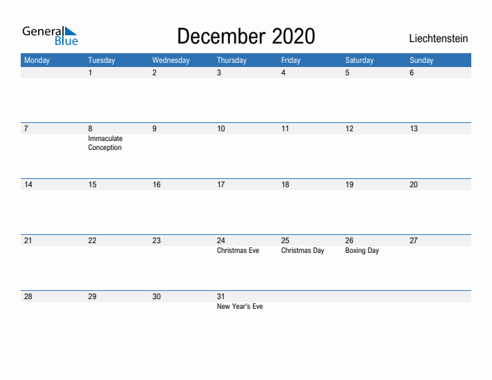 Fillable December 2020 Calendar