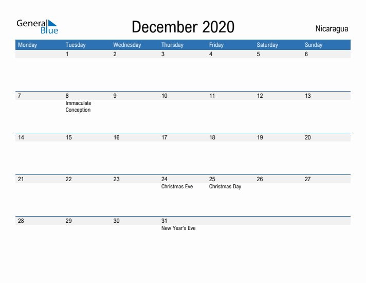 Fillable December 2020 Calendar