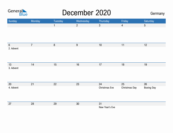 Fillable December 2020 Calendar