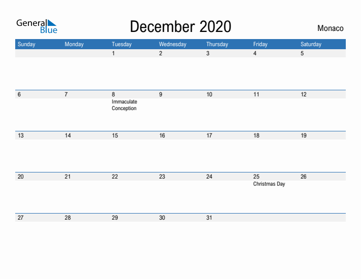 Fillable December 2020 Calendar