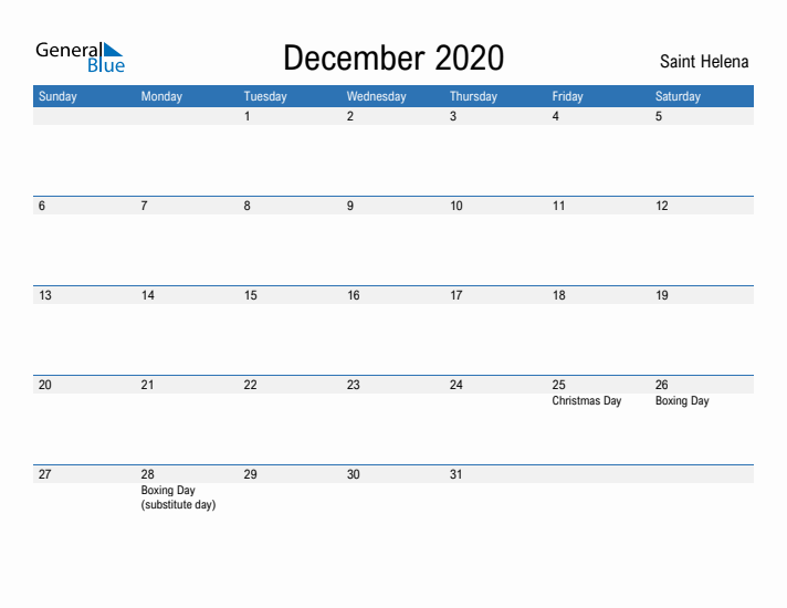 Fillable December 2020 Calendar