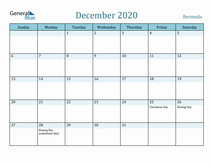 December 2020 Calendar with Holidays