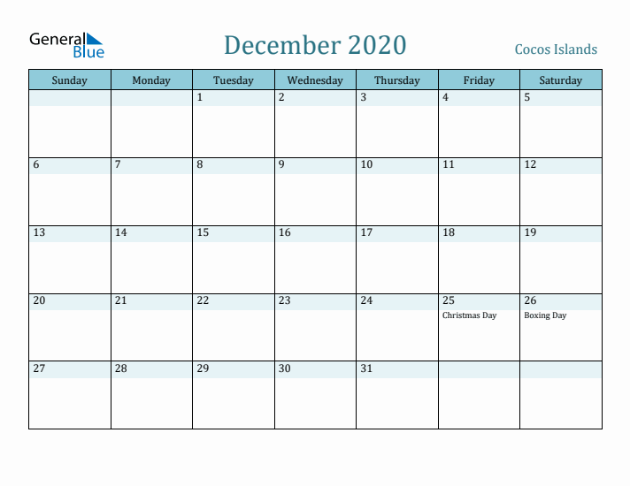 December 2020 Calendar with Holidays