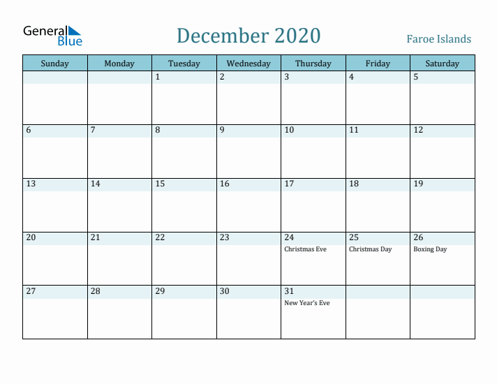 December 2020 Calendar with Holidays